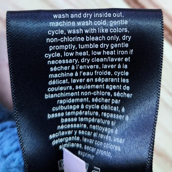 NWT Tommy Hilfiger Sherpa Pullover Hoodie Sweatshirt Blue | Women’s Size Large - Picture 12 of 13